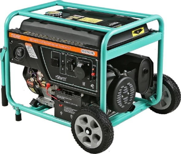 Генератор бензиновый Sturm PG8780NE, 7.5 кВт, Зеленый детальное изображение - 8