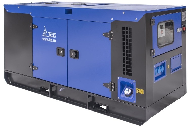 Генератор дизельный ТСС АД-20С-Т400-1РКМ7 (TWС 28TS ST) 043694, в кожухе, 20 кВт, Синий детальное изображение - 1