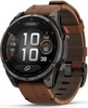 Смарт-часы Garmin fenix 8 Pro AMOLED DLC, 51 мм, угольно-серый, коричневый кожаный ремешок вариант - 2