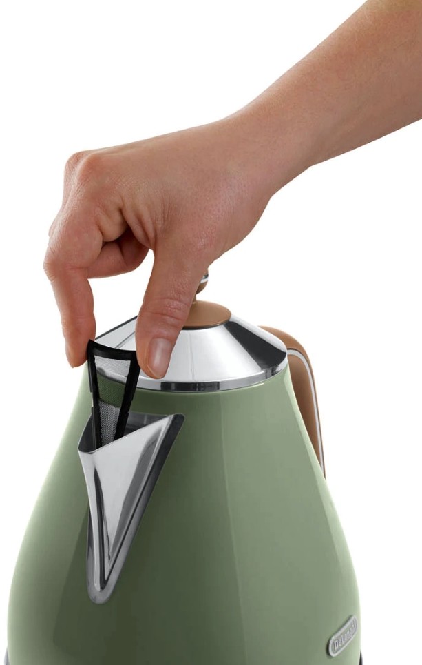 Электрочайник De'Longhi Icona Vintage KBOV 2001.GR оливковый детальное изображение - 5