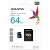 Карта памяти ADATA Premier MicroSD + SD адаптер (AUSDX64GUICL10A1-RA1), 64 Гб вариант - 3