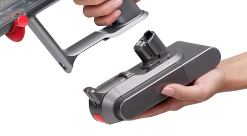 Пылесос Dyson V15 Origin Fluffy, Никель/Красный детальное изображение - 3