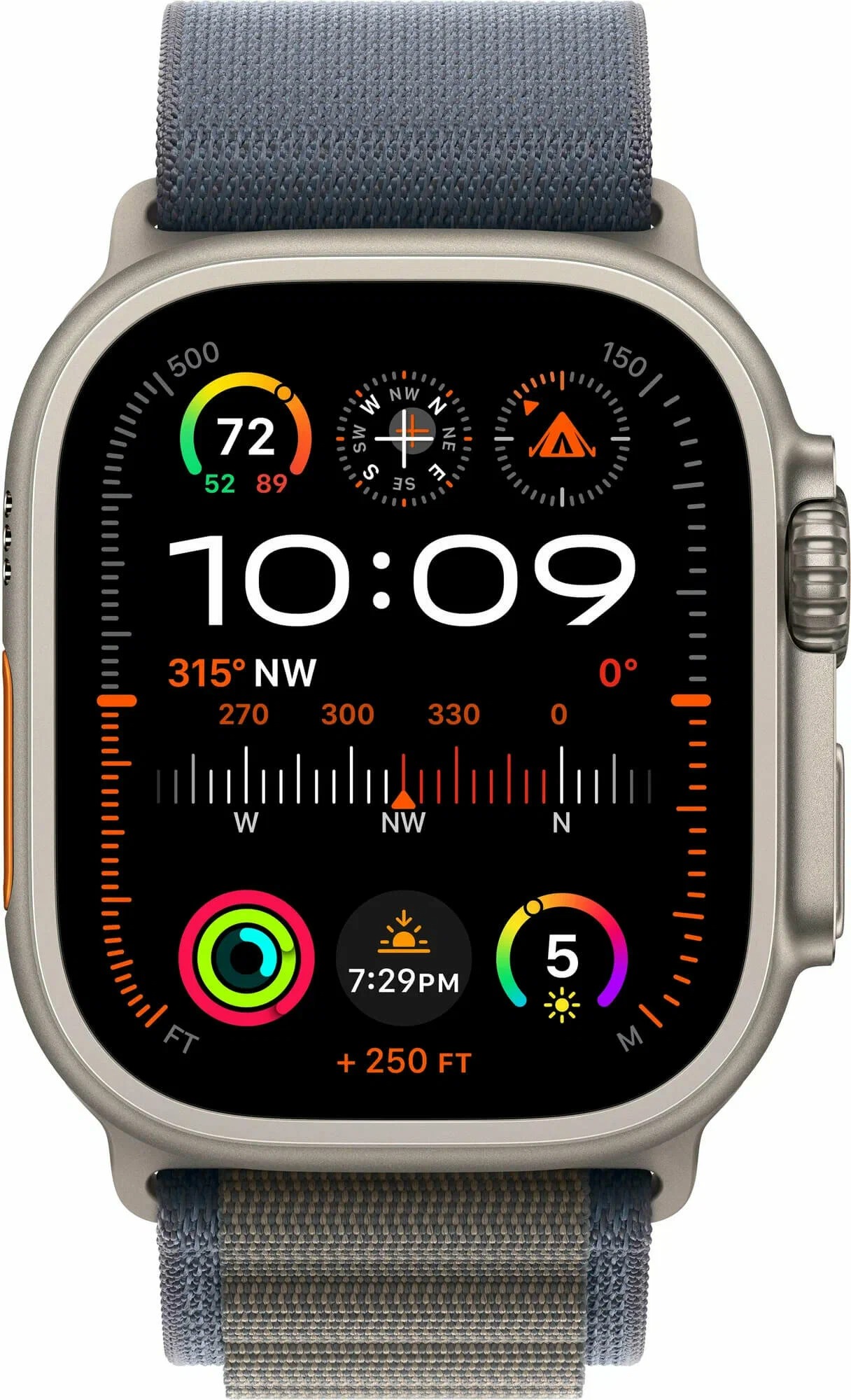 Умные часы Apple Watch Ultra 2 49 мм Titanium Case with Blue Alpine Loop (S) детальное изображение - 2