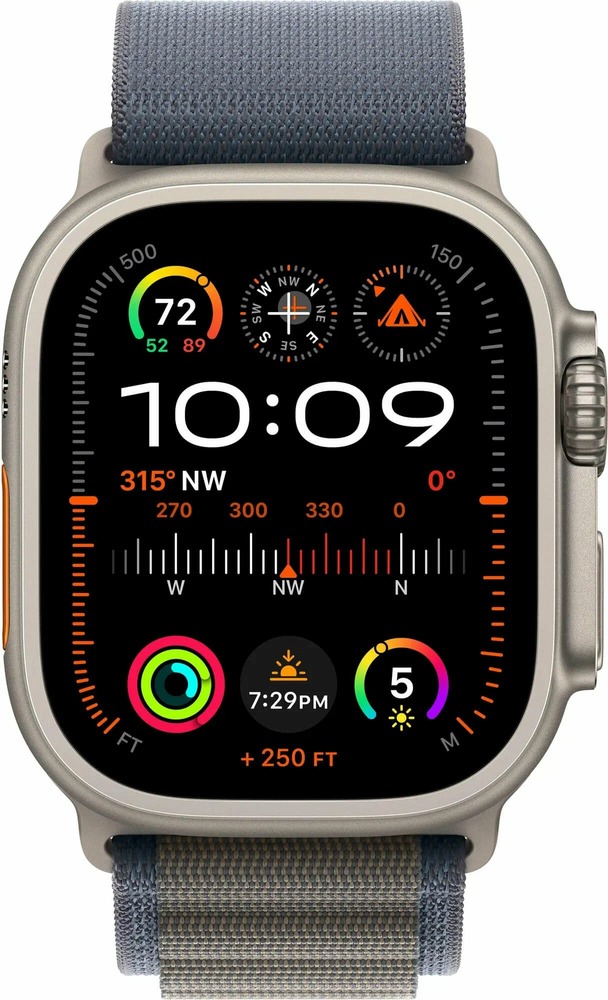 Умные часы Apple Watch Ultra 2 49 мм Titanium Case with Blue Alpine Loop (S) №2