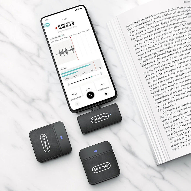 Радиосистема Saramonic Blink100 B4 (2TX+RXDI) Lightning, Черный детальное изображение - 8