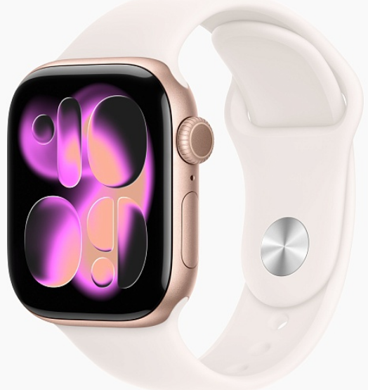 Умные часы Apple Watch Series 11 42 мм, Silver Aluminium Case with Neon Yellow Sport Band, GPS + Cellular, Неоновый желтый детальное изображение - 1