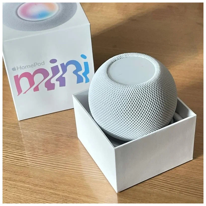 Умная колонка Apple HomePod mini (без часов), Белый детальное изображение - 5