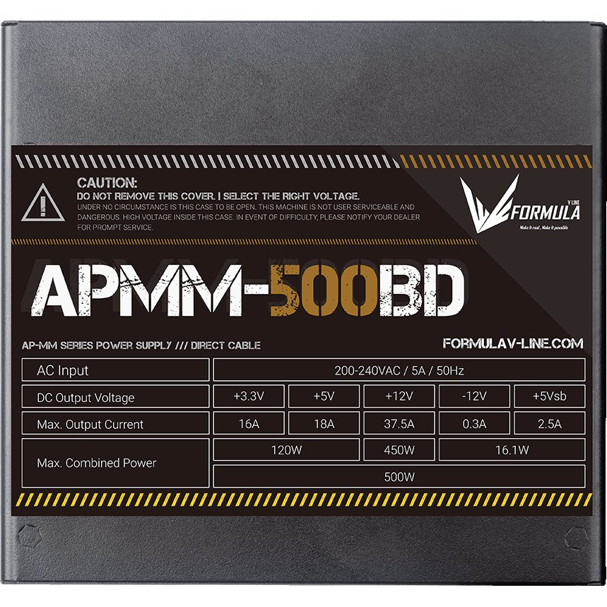 Блок питания Formula APMM-500BD, 500 Вт детальное изображение - 5