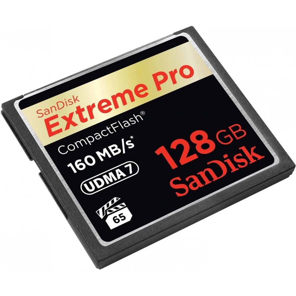 Карта памяти SanDisk Compact Flash Extreme Pro (SDCFXPS-128G-X46), 128 Гб детальное изображение - 1