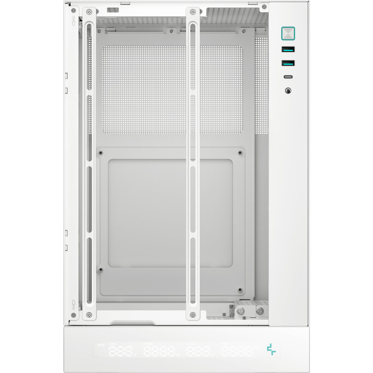 Корпус DeepCool CH170 DIGITAL, Белый детальное изображение - 5