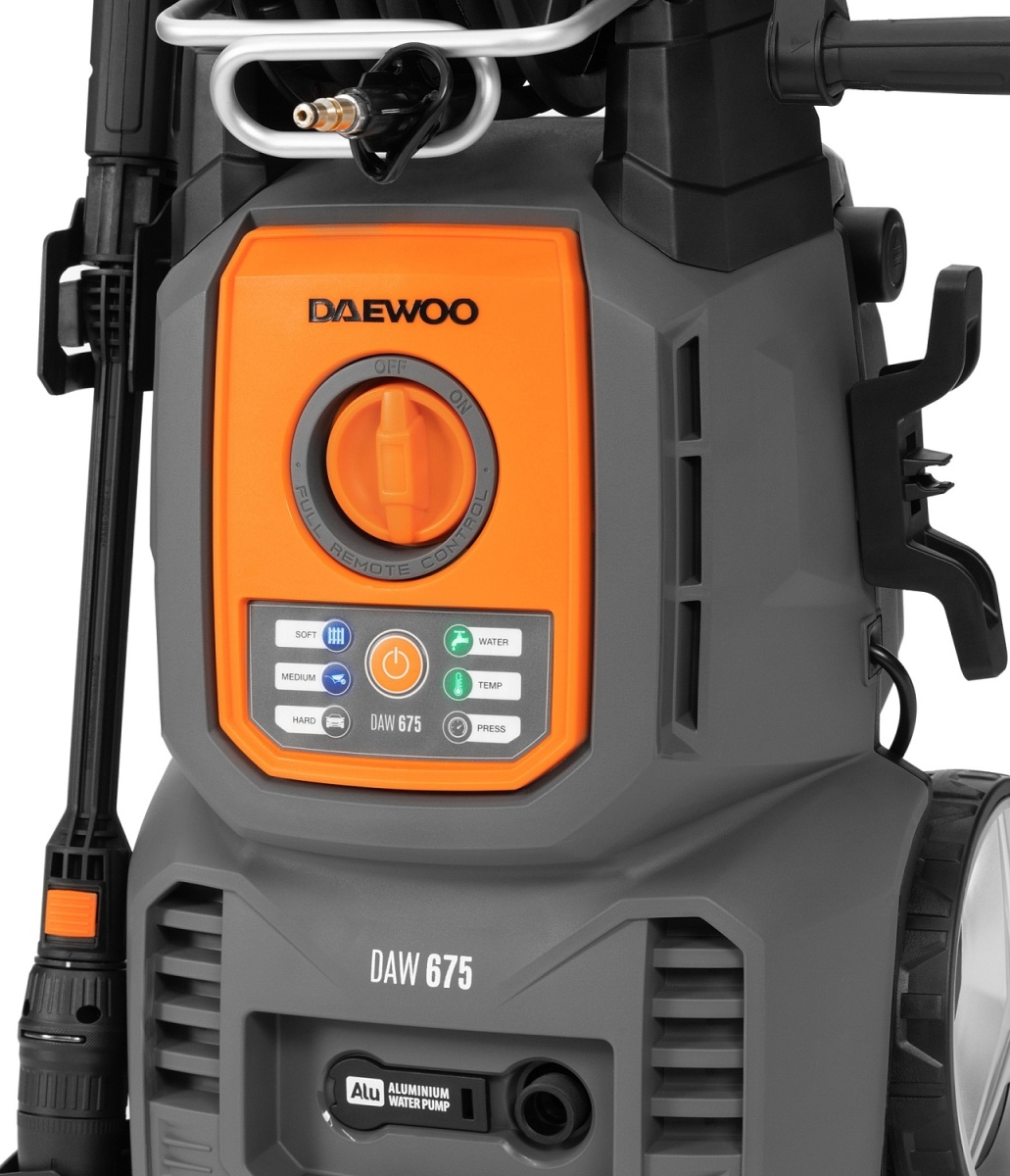 Автомойка DAEWOO DAW 675, 2.6 кВт, 200 бар, Серый/Оранжевый детальное изображение - 6