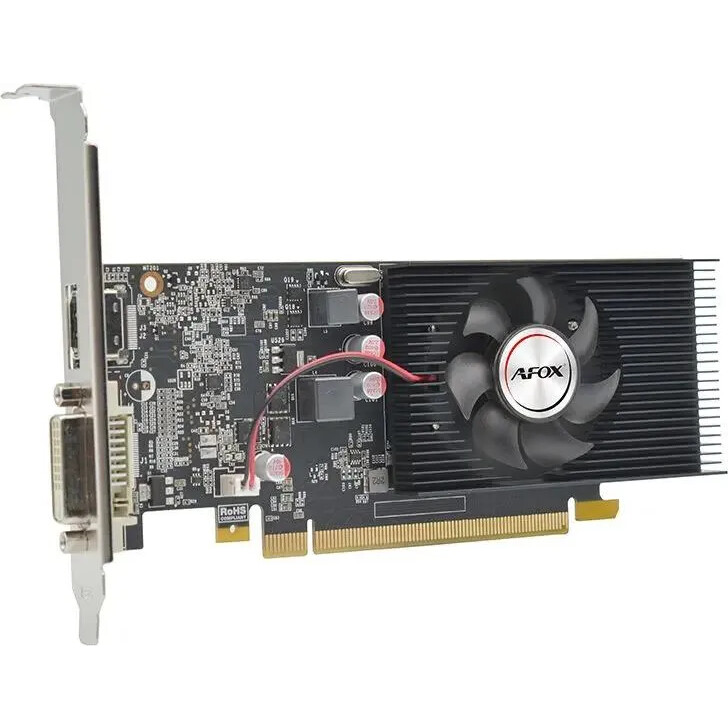 Видеокарта AFOX NVIDIA GeForce GT 1030, AF1030-2048D5L7, 2 ГБ, Черный детальное изображение - 2