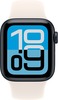 Умные часы Apple Watch SE 3 44 мм, GPS, Midnight Aluminium Case with Starlight Sport Band, Полуночный черный/Сияющая звезда вариант - 2