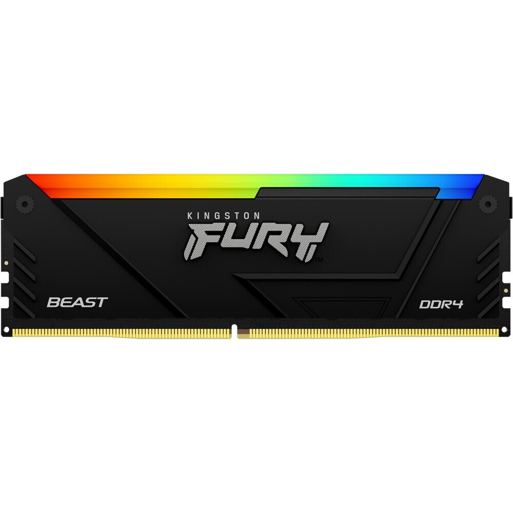 Оперативная память Kingston Fury Beast RGB DDR4 3600MHz, KF436C18BB2A/16, 16 Гб детальное изображение - 1