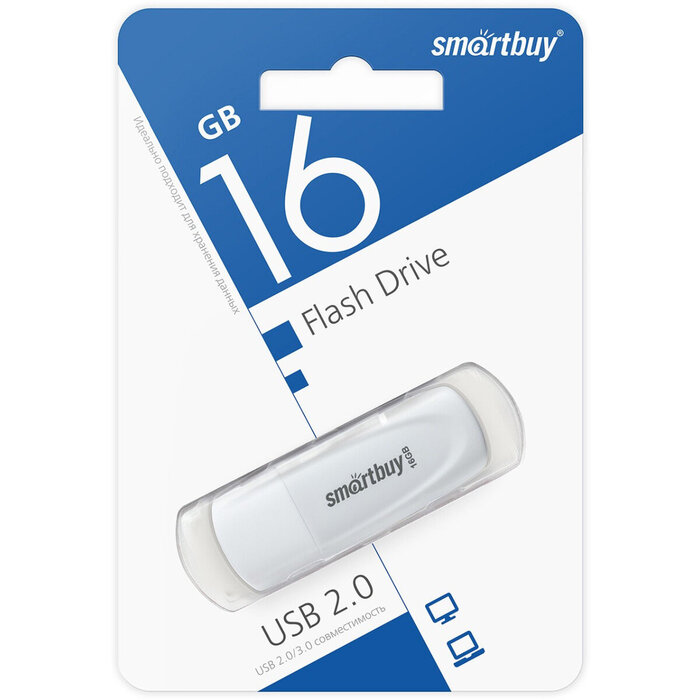 USB Flash накопитель SmartBuy Scout (SB064GB2SCW) 64 ГБ, белый №3