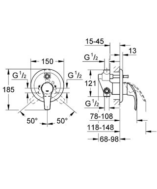 Смеситель Grohe Eurosmart 33305001 детальное изображение - 2