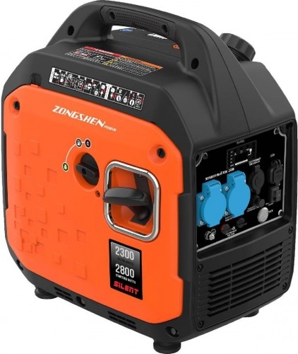 Генератор бензиновый ZONGSHEN BQH 2800 E 1T90DFQ29, 2.3 кВт, Оранжевый детальное изображение - 1