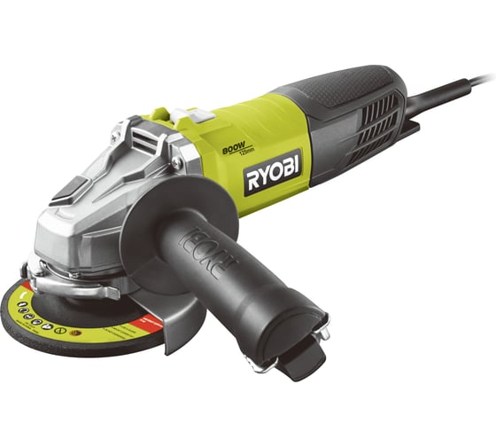 Угловая шлифмашина Ryobi RAG800-125S 5133002493, 125 мм, 12000 об/мин, 800 Вт детальное изображение - 1