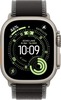 Умные часы Apple Watch Ultra 3 49 мм, Natural Titanium Case with Black/Charcoal Trail Loop, Черный уголь вариант - 2