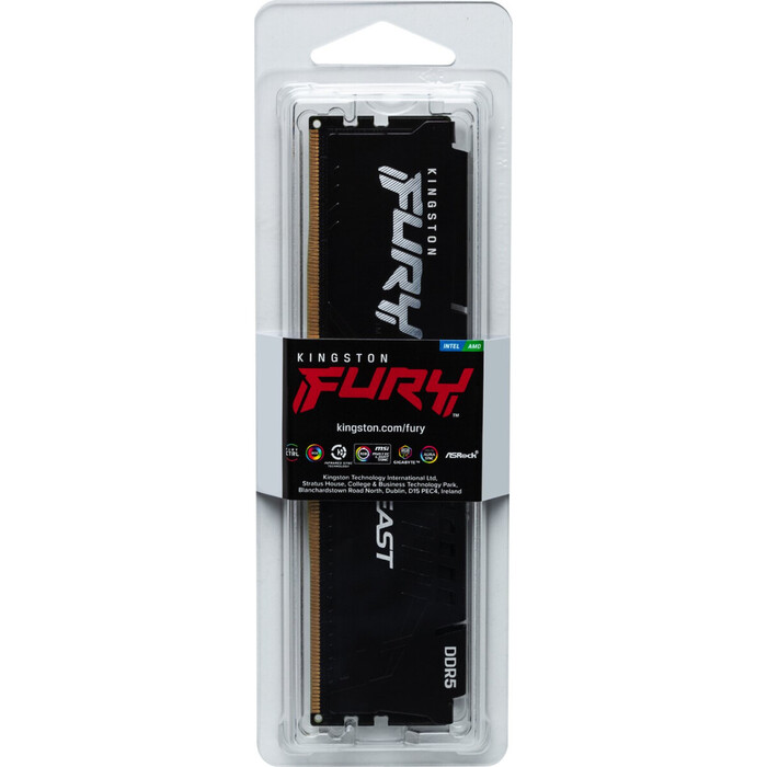 Оперативная память Kingston Fury Beast Black DDR5 6000MHz, KF560C36BBE-8, 8 Гб №4