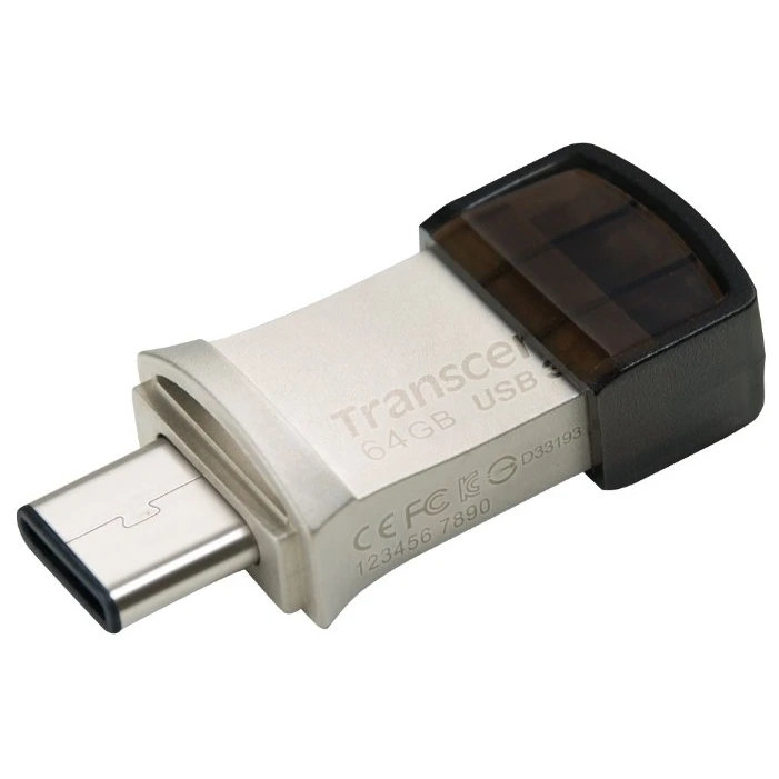 USB Flash накопитель Transcend JetFlash 890 (TS64GJF890S) 64 ГБ, черный детальное изображение - 2