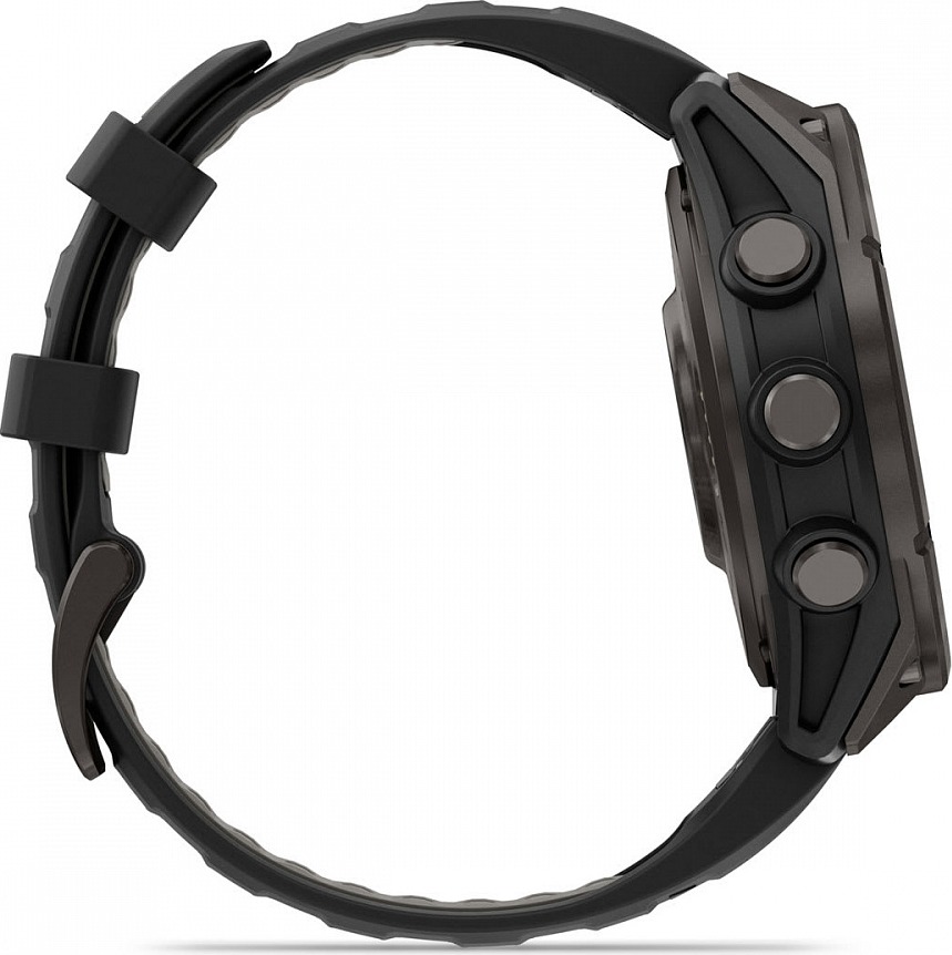 Смарт-часы Garmin fenix 8 Pro AMOLED DLC, 47 мм, угольно-серый, черный силиконовый ремешок детальное изображение - 6
