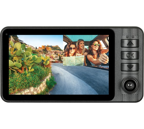 Видеорегистратор DIGMA FreeDrive 115, 2-х канальный, 1920x1080 Full HD dpi, MicroSD, 32 ГБ, Черный детальное изображение - 2