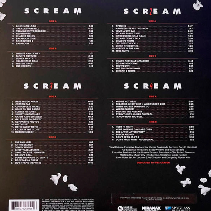 Виниловая пластинка Marco Beltrami – Scream (Soundtracks) – Red & Black Smoke 5LP Box №2