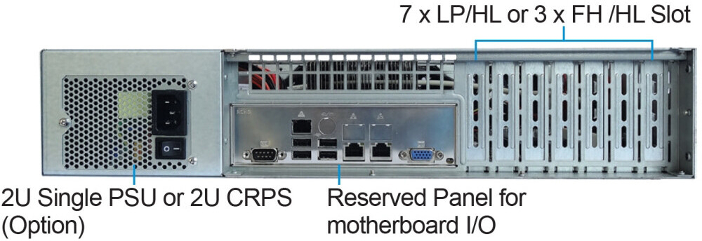 Серверный корпус Ablecom CS-R25-41P, 550 Вт, Черный детальное изображение - 4