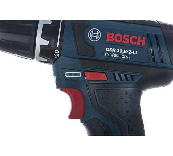 Аккумуляторная дрель-шуруповерт Bosch GSR 10.8-2-LI, 10.8 В, 30 Нм, 1.5 А·ч, 0601868107 детальное изображение - 3