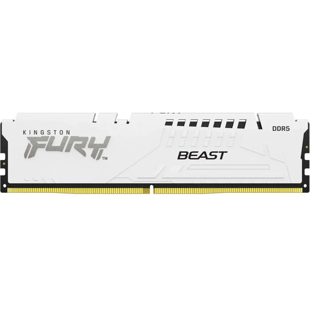 Оперативная память Kingston Fury Beast White DDR5 6000MHz, KF560C30BW-16, 16 Гб детальное изображение - 1