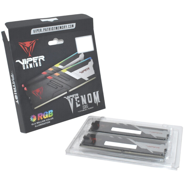 Оперативная память Patriot Viper Venom RGB DDR5 7400MHz, PVVR532G740C36K, 2x16 Гб KIT, 32 Гб №7
