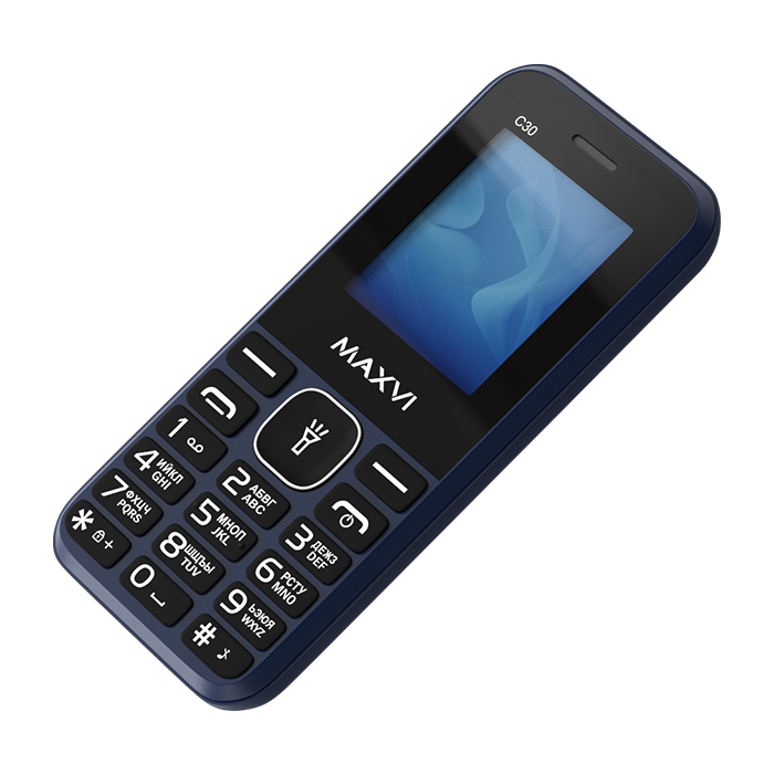 Мобильный телефон MAXVI C30 (без З\У), 32 Мб, Синий, Dual mini-SIM детальное изображение - 6