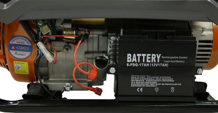 Генератор бензиновый СОЮЗ ЭГС-7500Э, 6 кВт, Оранжевый №2