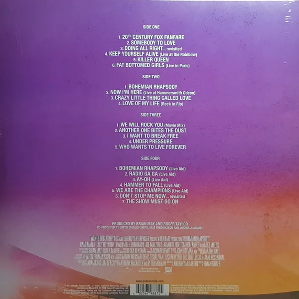 Виниловая пластинка Queen – Bohemian Rhapsody (The Original Soundtrack) 2LP детальное изображение - 2