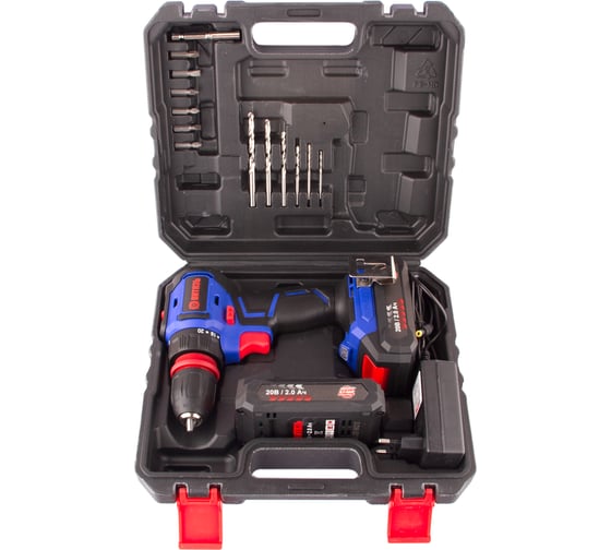 Дрель-шуруповерт аккумуляторная Витязь ДА-520-10БСП (5) (6407) 18012024, 20 В, 65 Нм, 2 А·ч детальное изображение - 5