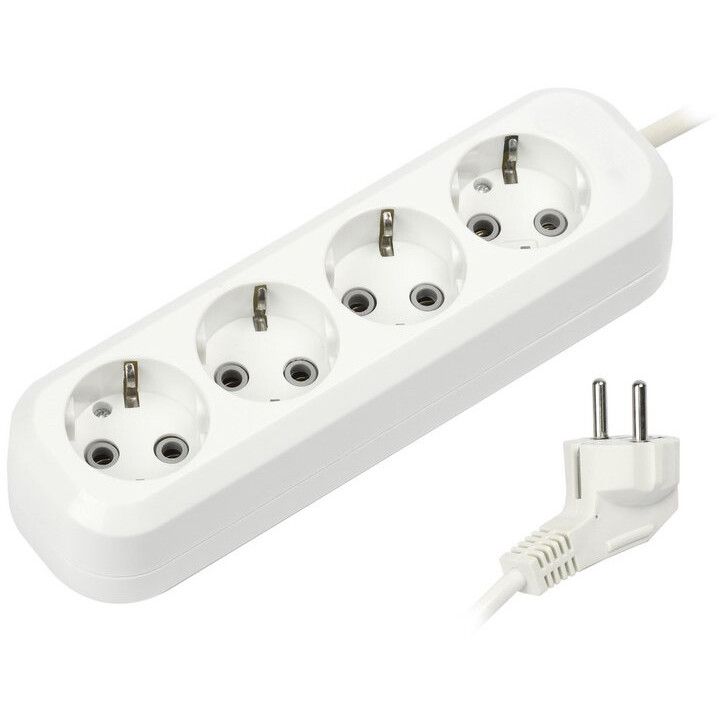 Сетевой удлинитель SmartBuy SBE-16-4-05-Z, 5 м, Белый детальное изображение - 1