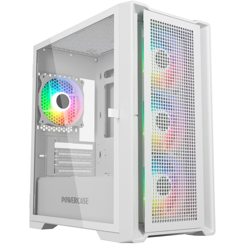 Корпус Powercase Alisio Micro X4W V2, Белый детальное изображение - 1