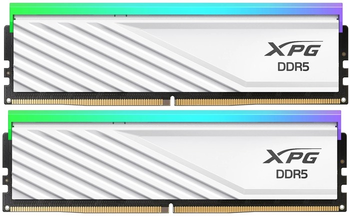 Оперативная память ADATA XPG Lancer Blade White RGB DDR5 6000MHz, AX5U6000C3016G-DTLABRWH, 2x16 Гб KIT, 32 Гб №1