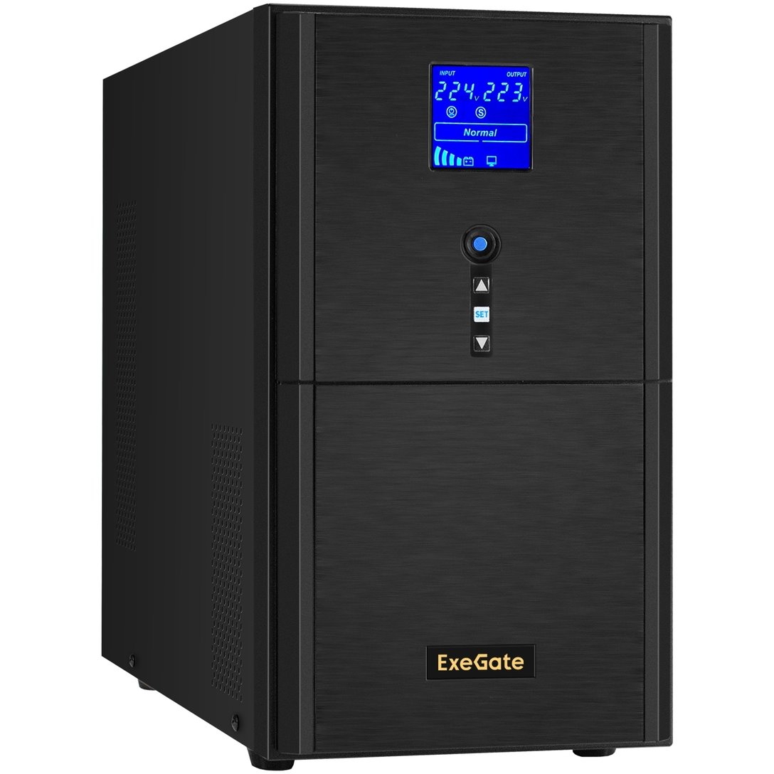 ИБП ExeGate SineTower SZ-3000.LCD.AVR.3SH.1C13.RJ.USB + 4x DT 1233 (33Ач) детальное изображение - 2