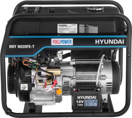 Генератор бензиновый HYUNDAI HHY 9020FE-T, 6 кВт, Черный детальное изображение - 3