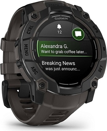 Смарт-часы Garmin Instinct 3 Amoled Black, 50 мм, Черный детальное изображение - 2