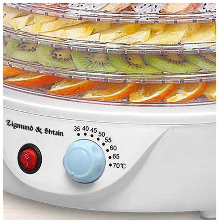 Сушилка для овощей Zigmund & Shtain ZFD-400, 500 Вт, Белый №2