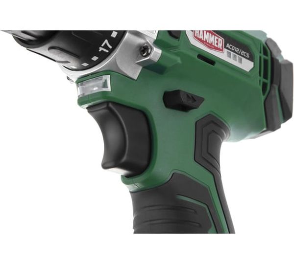 Аккумуляторная дрель-шуруповерт HammerACD12/2CS, 12 В, 26 Нм, 1,5 А·ч детальное изображение - 3