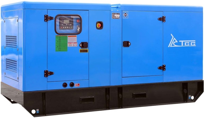 Генератор дизельный ТСС АД-120С-Т400-1РКМ11 (TTD 170TS ST) 042370, в кожухе, 120 кВт, Синий детальное изображение - 1