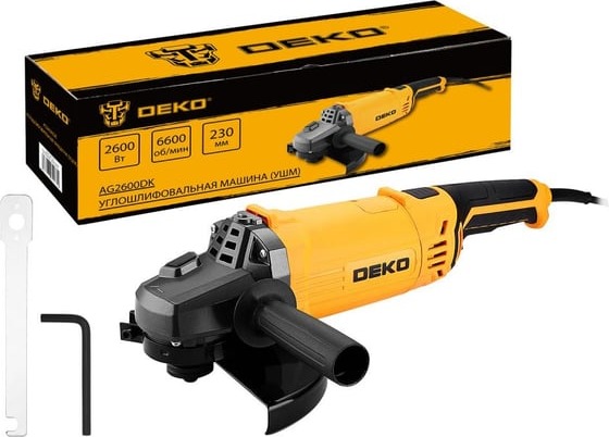 Углошлифовальная машина DEKO (УШМ) AG2600DK 083-1031, 230 мм, 0-6600 об/мин, 2600 Вт детальное изображение - 5