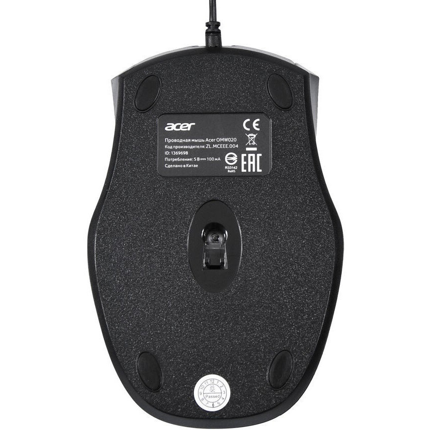 Мышь Acer OMW020, Черный детальное изображение - 3