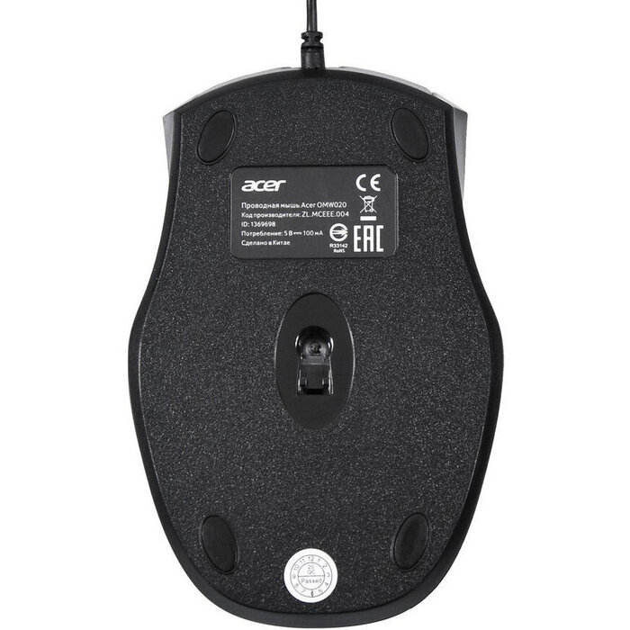 Мышь Acer OMW020, Черный №3