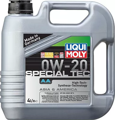 Моторное масло Liqui Moly Special Tec AA 0W-20, 4 л детальное изображение - 1