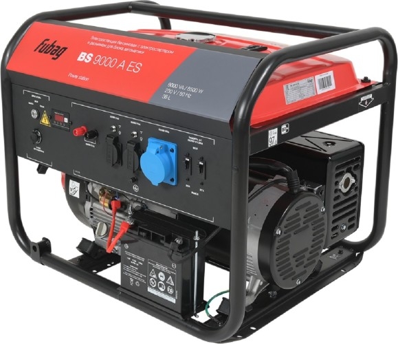 Генератор бензиновый FUBAG BS 9000 A ES 641092, 8.5 кВт, Красный детальное изображение - 3